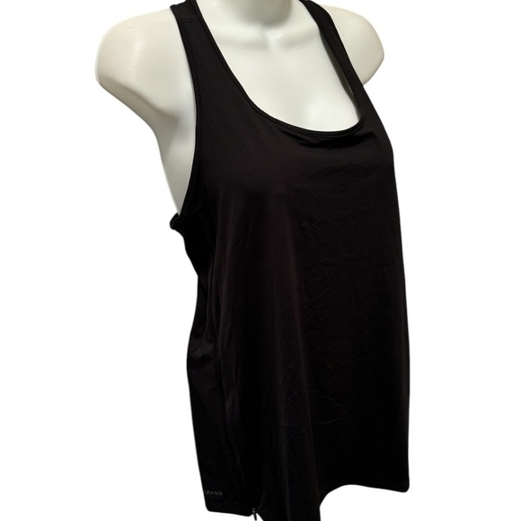 Spanx Transformation Black Side Zipper Racerback Tank Top Size Large L - Picture 4 of 7